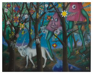 Saving the Five Sacred Animals 109 x 140 cm